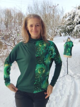 tričko zelená kouzla se stojáčkem vel. 42 44