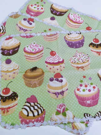 látkové prostírky do školy muffin vedle muffinku ii, sada 3ks