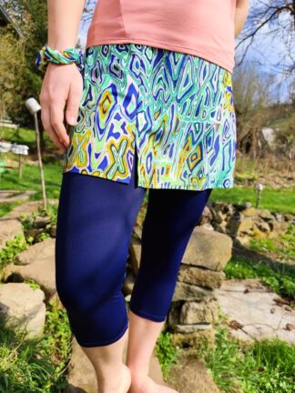 sportovní sukně různotvary, legíny 3/4 tmavě modré , vel. 40