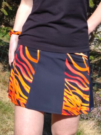 sportovní sukně ohnivá záře