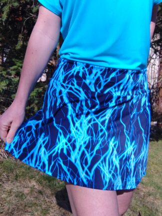 sportovní sukně modré blesky