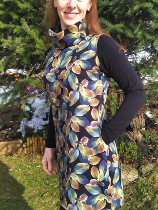 mikinošaty borůvčí, rolák bez rukávů, vel. 40/42