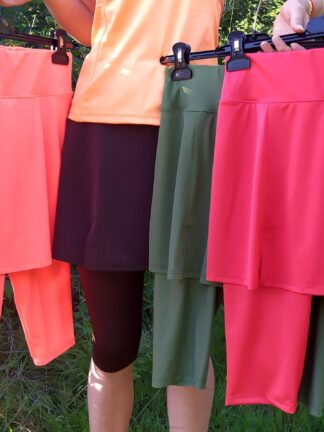 sportovní sukně + 3/4 legíny, jednobarevná, na přání