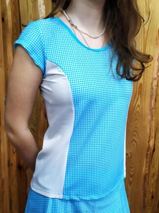 sportovní tričko kostička bílý spider, krátký rukáv, vel. 36/38